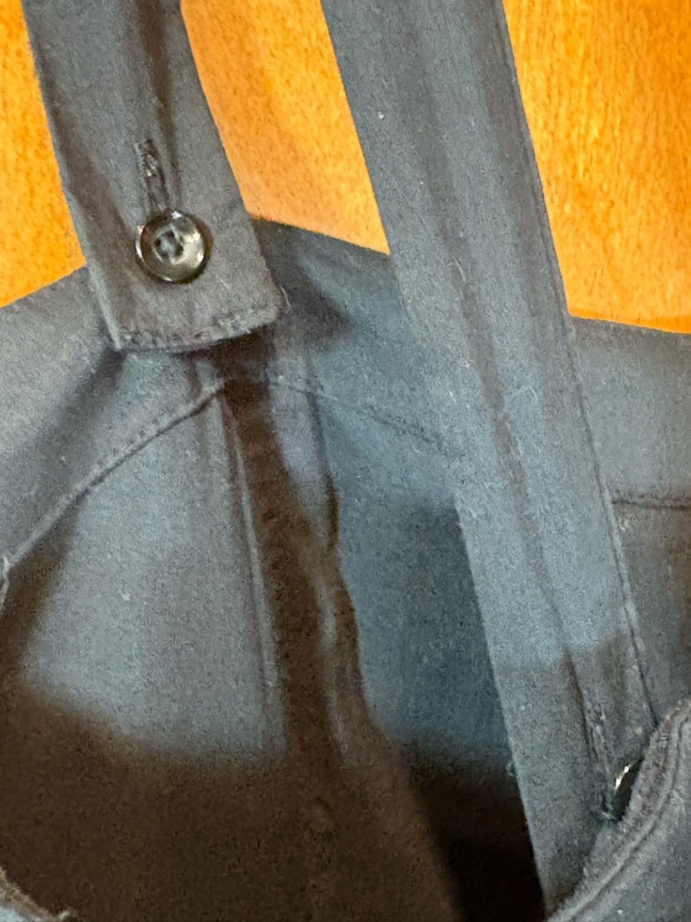 White House Black Market Black Midi Dress with Eyelet Chevron Panels - Picture 6 of 8